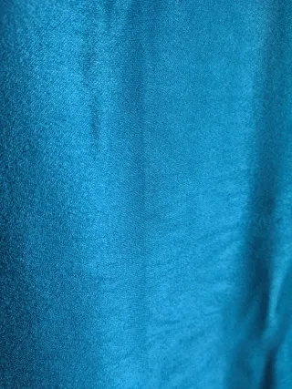 Cortinas azul petróleo vintage