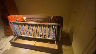 Sofá Cama marrón y Naranja