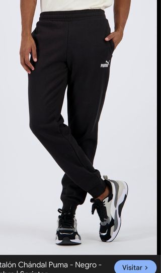 Pantalón Chándal Puma Negro unisex