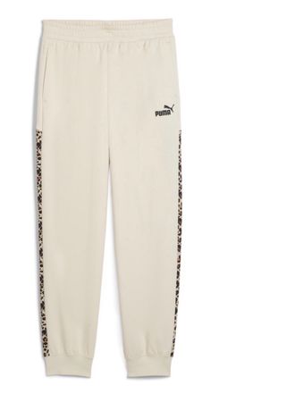 Pantalón chándal Puma Beige con Leopardo