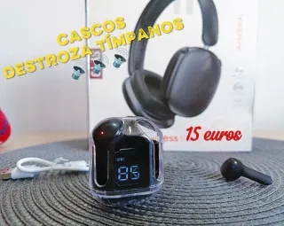 Cascos Bluetooth negros imposible que no te guste