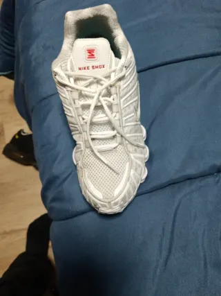 Nike Shox Talla 41 Plata y Blanco