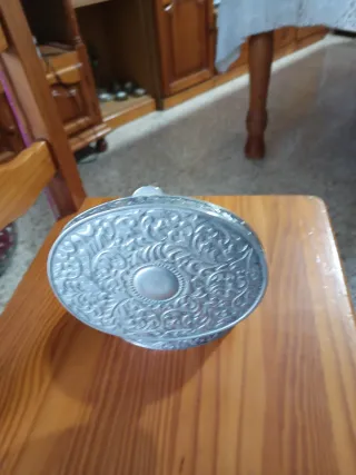 Joyero de Alpaca con Diseño Floral