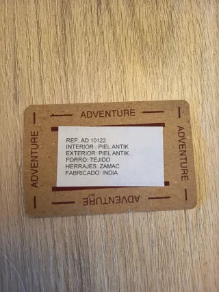 Cartera de piel Adventure negra