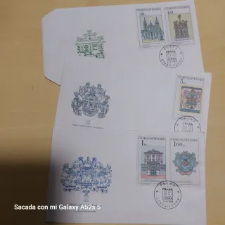 3 Sobres Checoslovaquia 1968