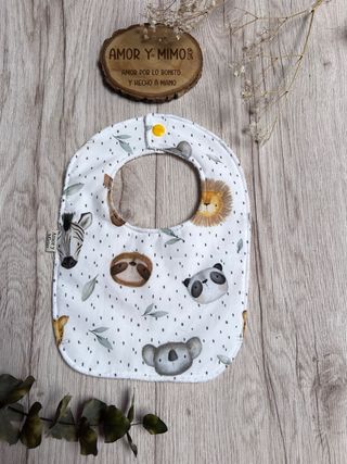 Babero infantil animales bosque