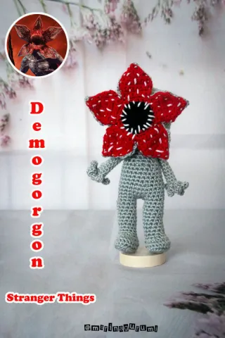 Muñeco Amigurumi Demogorgon Stranger Things