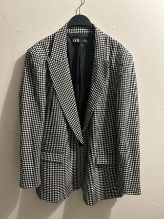 Traje Zara cuadros talla 46