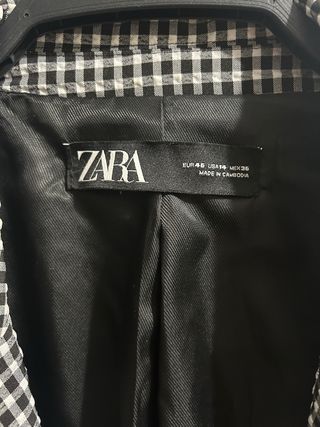 Traje Zara cuadros talla 46