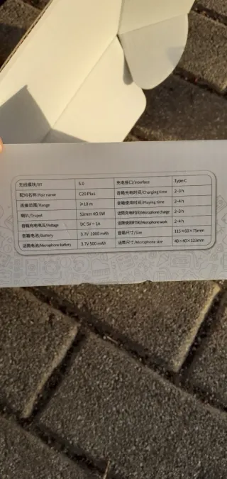 Altavoz Karaoke Jojocut C20 Plus