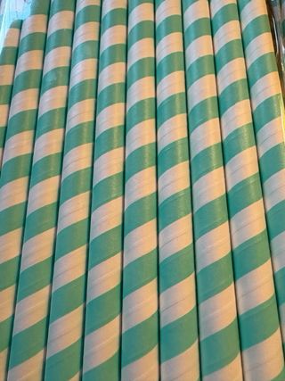 Pajitas de papel para fiestas (10 unidades)