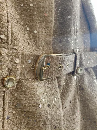 Chaqueta Zara lentejuelas doradas