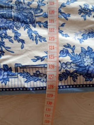 Edredón Cama 80-90cm Azul y Blanco