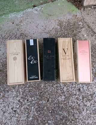 Cajas de vino de madera manualidades decoración
