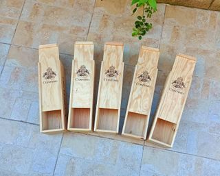 Cajas de vino de madera manualidades decoración