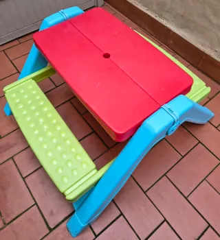 Mesa picnic infantil plegable
