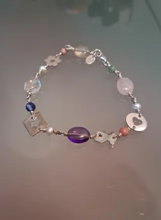 Pulsera Tous Confeti Plata Multicolor