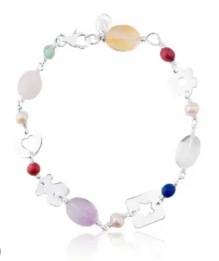 Pulsera Tous Confeti Plata Multicolor