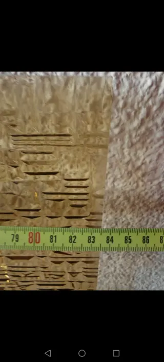 Cristal antiguo amarillo decorativo