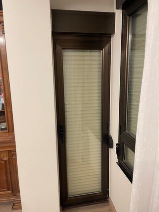 Ventana aluminio doble cristal motor