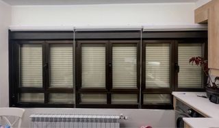 Ventana aluminio doble cristal motor