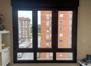 Ventana aluminio doble cristal motor