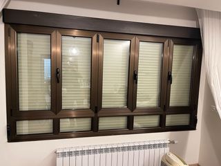 Ventana aluminio doble cristal motor