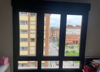 Ventana aluminio doble cristal motor