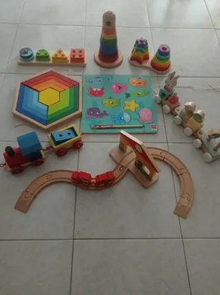Lote Juguetes Madera Niños