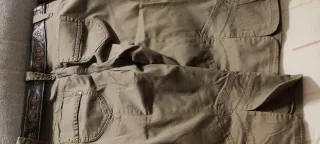 Pantalón bermuda mujer marrón/verde