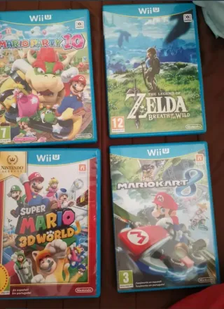 Pack 4 Juegos Wii U: Mario, Zelda