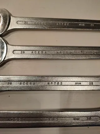 Juego de 4 llaves fijas ACESA