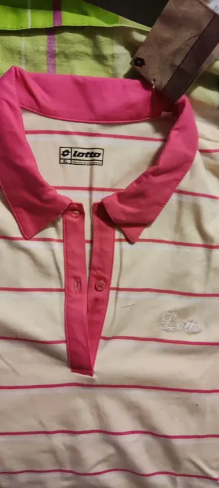 Polo Lotto Mujer Rayas Rosas Talla XL