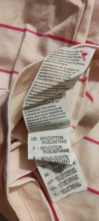 Polo Lotto Mujer Rayas Rosas Talla XL