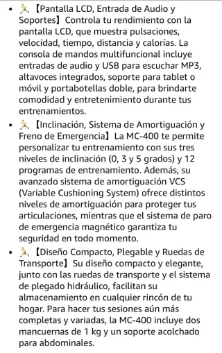 Cinta de Correr FitFiu MC-400