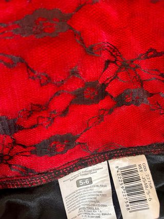 Disfraz Reina Negra y Roja 5-6años