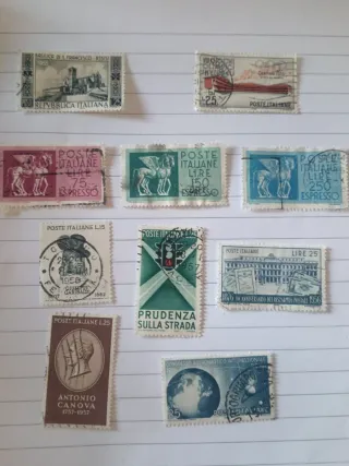 Francobolli Italiani 1955-1957 Usati