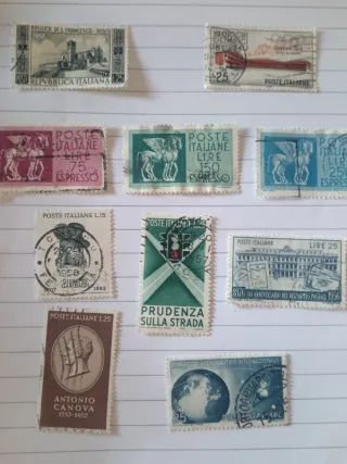 Francobolli Italiani 1955-1957 Usati