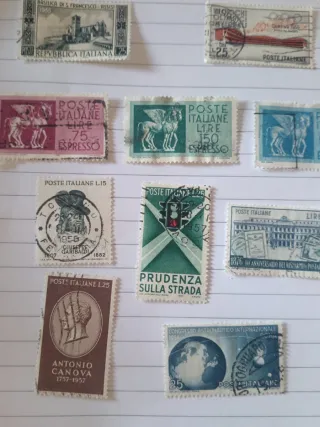 Francobolli Italiani 1955-1957 Usati