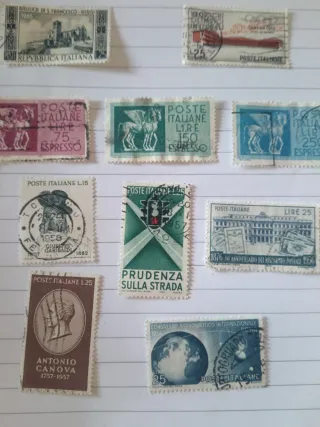 Francobolli Italiani 1955-1957 Usati