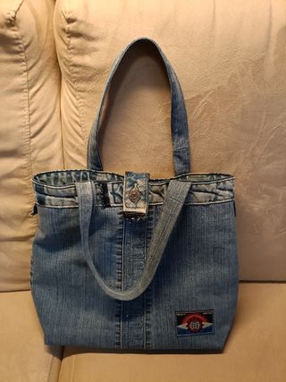 Borsa jeans artigianale
