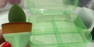 Lote esponjas maquillaje verde oliva Nuevas, 3€!!