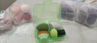 Lote esponjas maquillaje verde oliva Nuevas, 3€!!