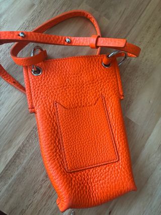 Bolso Bimba y Lola naranja pequeño piel
