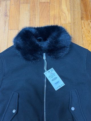 Bomber Zara con collo pelliccia di zara
