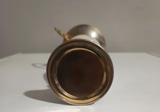 Vaso/Anfora vintage marmo Onice e metallo - 23 cm