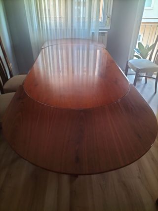 Mesa comedor y 6 sillas madera