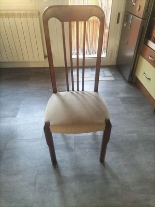 Mesa comedor y 6 sillas madera