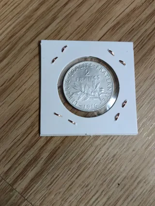 Moneda 2 Francos Francia 1916