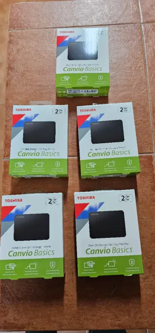 5 Discos Duros Toshiba Canvio Basics 2TB